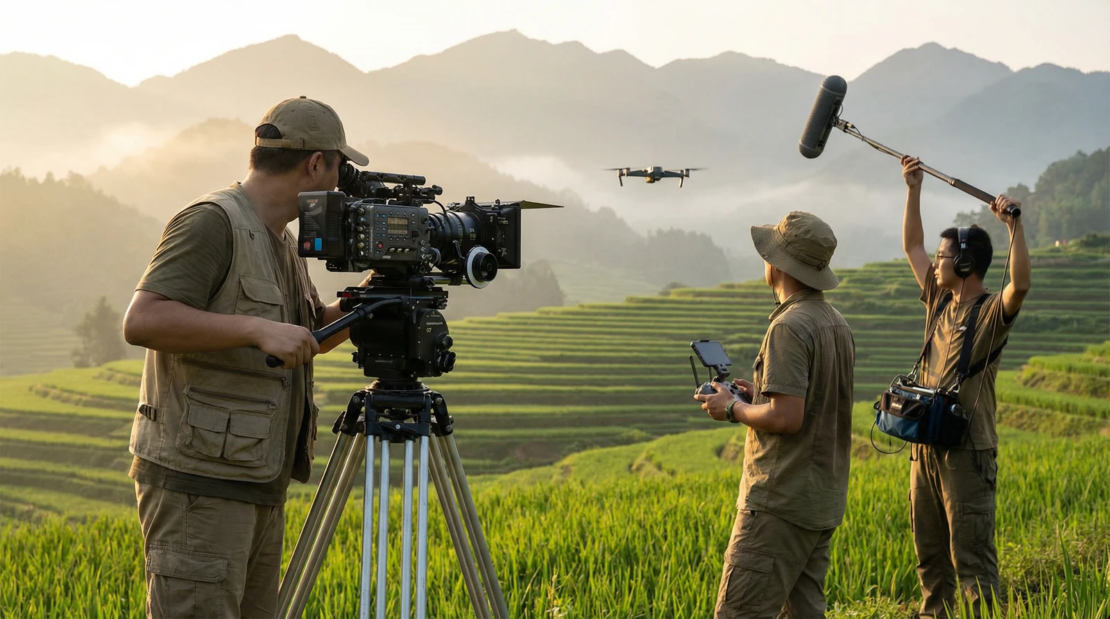 困困兔海角社区栏目云南梯田纪录片拍摄团队