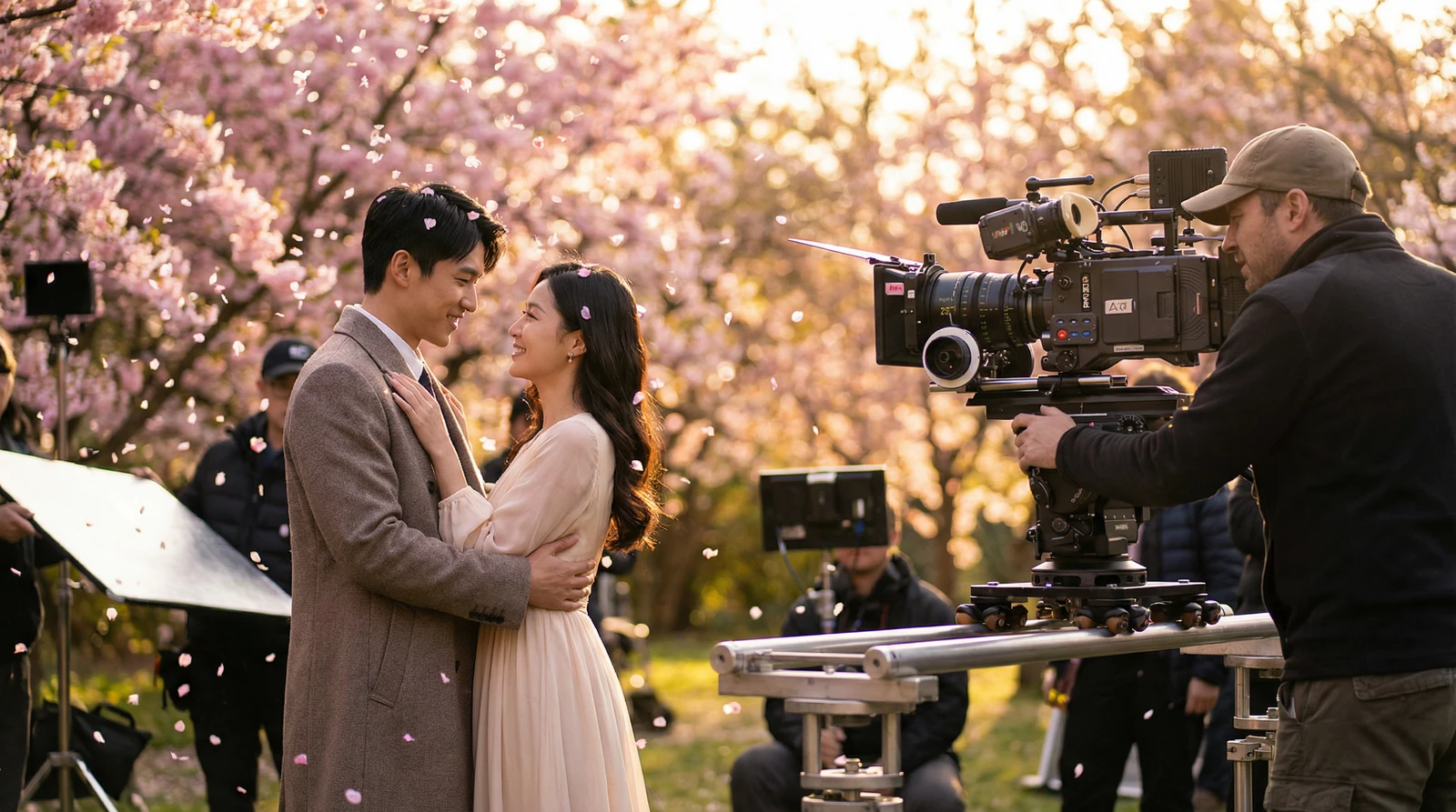 困困兔萝莉岛栏目樱花园浪漫场景拍摄花絮