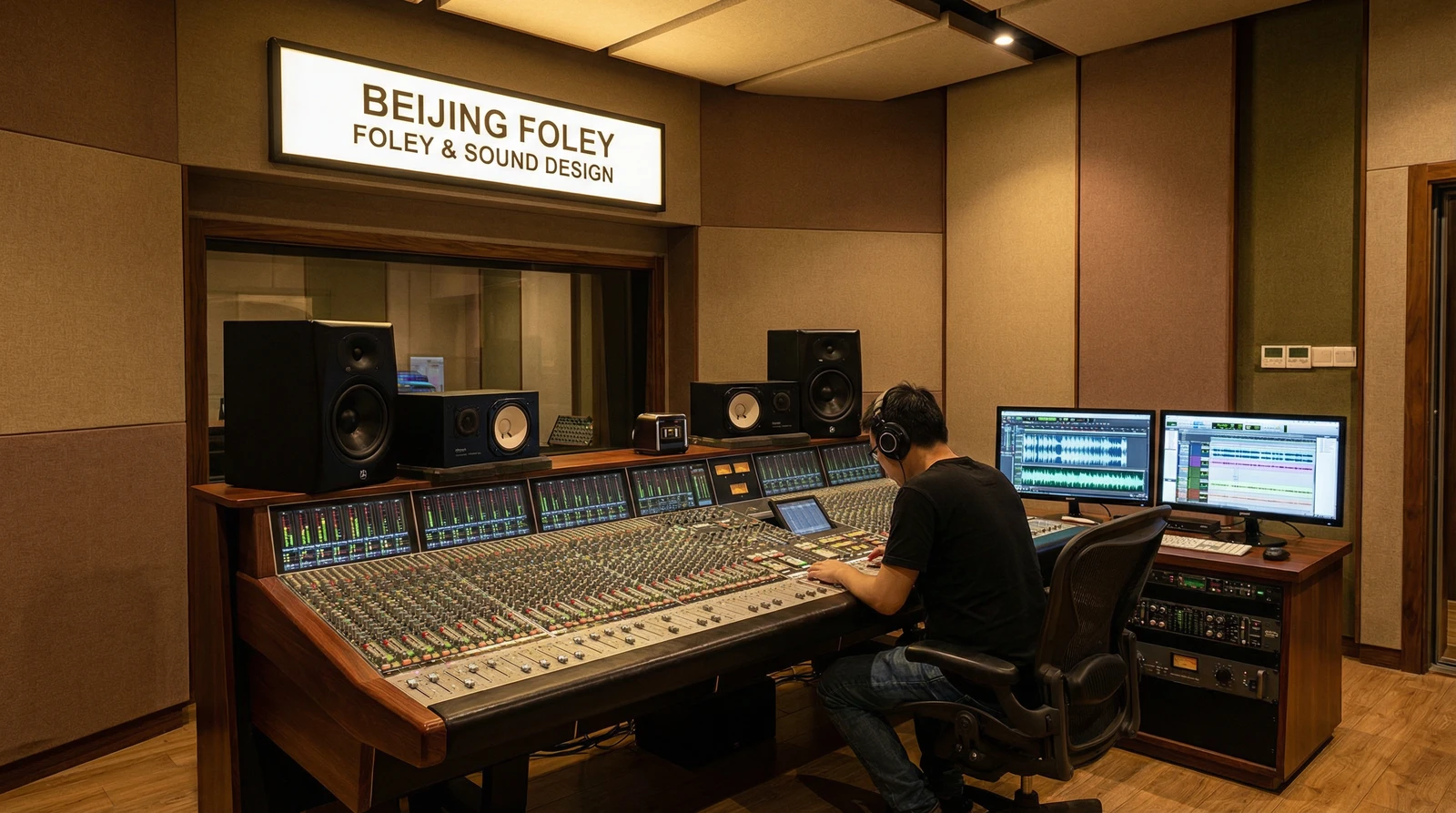 困困兔专业录音棚音效制作现场